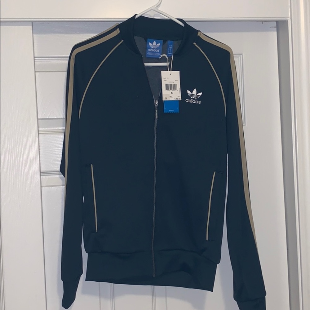 Adidas Dark Forest Green/Nude Track Jacket